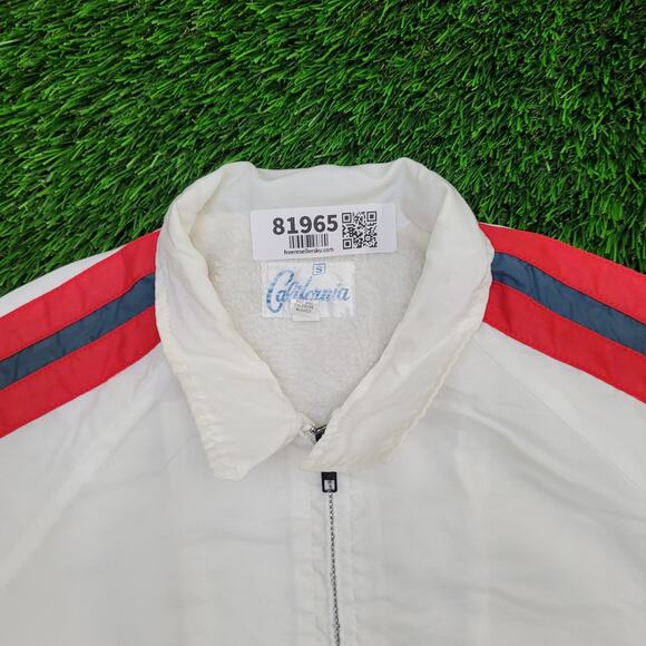 Vintage 80s North San-Diego Windbreaker L 21x25 Fleece-Lined - Picture 3 of 12